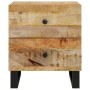 Mesita de noche de madera maciza de mango 40x33x46 cm de vidaXL, Mesitas de noche - Ref: Foro24-345214, Precio: 106,08 €, Des...