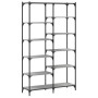 Sonoma gray engineered iron and wood shelving 100x32x170 cm by vidaXL, Bookcases and shelves - Ref: Foro24-832791, Price: 100...