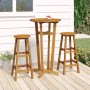 3-piece solid acacia wood bar set by vidaXL, Garden sets - Ref: Foro24-319699, Price: 157,47 €, Discount: %