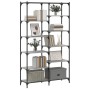 Sonoma gray engineered iron and wood shelving 100x32x170 cm by vidaXL, Bookcases and shelves - Ref: Foro24-832791, Price: 101...