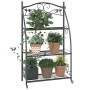 Estantería para flores acero negro 56x30x96 cm de vidaXL, Soportes para macetas - Ref: Foro24-319353, Precio: 51,82 €, Descue...