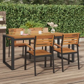 Garden table with U legs solid acacia wood 180x90x75 cm by vidaXL, Garden tables - Ref: Foro24-319517, Price: 303,56 €, Disco...