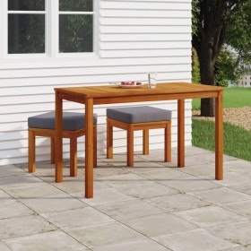 3-piece garden dining set with acacia wood cushions by vidaXL, Garden sets - Ref: Foro24-319722, Price: 172,92 €, Discount: %