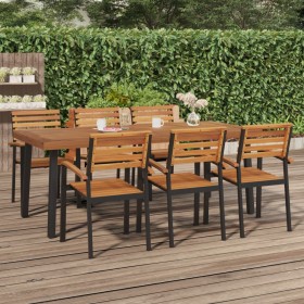 Mesa de jardín madera maciza de acacia 200x100x75 cm de vidaXL, Mesas de jardín - Ref: Foro24-319524, Precio: 232,99 €, Descu...