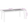 Solid acacia wood garden table 200x100x75 cm by vidaXL, Garden tables - Ref: Foro24-319524, Price: 232,76 €, Discount: %