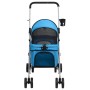 Folding dog stroller blue oxford fabric 76x50x100 cm by vidaXL, pet strollers - Ref: Foro24-172200, Price: 96,96 €, Discount: %