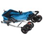 Folding dog stroller blue oxford fabric 76x50x100 cm by vidaXL, pet strollers - Ref: Foro24-172200, Price: 96,96 €, Discount: %