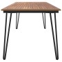 Mesa de jardín con patas en U madera maciza acacia 200x90x75 cm de vidaXL, Mesas de jardín - Ref: Foro24-319522, Precio: 318,...