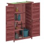 Mocha pine wood garden tool shed 83x57x140cm by vidaXL, Sheds - Ref: Foro24-172242, Price: 190,99 €, Discount: %