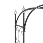 Arco de jardín con puerta acero negro 108x45x235 cm de vidaXL, Pérgolas, arcos y enrejados de jardín - Ref: Foro24-319352, Pr...