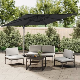 Hängeschirm mit schwarzer Aluminiumstange 400x300 cm von vidaXL, Sonnenschirme - Ref: Foro24-319920, Preis: 197,99 €, Rabatt: %