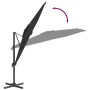 Hanging umbrella with black aluminum pole 400x300 cm by vidaXL, Umbrellas - Ref: Foro24-319920, Price: 216,21 €, Discount: %