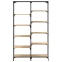 Iron and Sonoma oak wood shelving unit, 100x32x170 cm. by vidaXL, Bookcases and shelves - Ref: Foro24-832789, Price: 104,60 €...