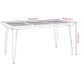 Garden table with U legs solid acacia wood 160x80x75 cm by vidaXL, Garden tables - Ref: Foro24-319520, Price: 201,73 €, Disco...