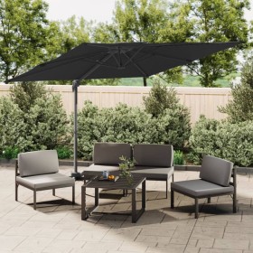 Schwarzer Doppeldach-Hängeschirm 400x300 cm von vidaXL, Sonnenschirme - Ref: Foro24-319952, Preis: 246,03 €, Rabatt: %