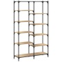 Iron and Sonoma oak wood shelving unit, 100x32x170 cm. by vidaXL, Bookcases and shelves - Ref: Foro24-832789, Price: 104,60 €...