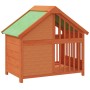 Dog house solid brown pine wood 96x60.5x87 cm by vidaXL, Dog kennels and fences - Ref: Foro24-172267, Price: 124,98 €, Discou...