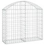 Galvanized iron arch-shaped gabion basket 100x30x80/100cm by vidaXL, Pots and planters - Ref: Foro24-153424, Price: 30,79 €, ...