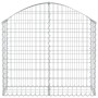 Galvanized iron arch-shaped gabion basket 100x30x80/100cm by vidaXL, Pots and planters - Ref: Foro24-153424, Price: 30,79 €, ...