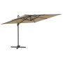 Hanging umbrella with taupe gray aluminum pole 400x300 cm by vidaXL, Umbrellas - Ref: Foro24-319918, Price: 270,75 €, Discoun...