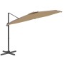 Hanging umbrella with taupe gray aluminum pole 400x300 cm by vidaXL, Umbrellas - Ref: Foro24-319918, Price: 270,75 €, Discoun...