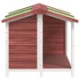 Solid pine wood dog house in mocha color, measuring 96x87x80.5 cm. by vidaXL, Dog kennels and fences - Ref: Foro24-172266, Pr...