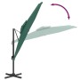 Green double roof hanging parasol 400x300 cm by vidaXL, Umbrellas - Ref: Foro24-319946, Price: 251,66 €, Discount: %