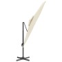 Sand white double roof hanging parasol 400x300 cm by vidaXL, Umbrellas - Ref: Foro24-319944, Price: 263,72 €, Discount: %