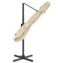 Sand white double roof hanging parasol 400x300 cm by vidaXL, Umbrellas - Ref: Foro24-319944, Price: 263,72 €, Discount: %