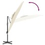 Sand white double roof hanging parasol 400x300 cm by vidaXL, Umbrellas - Ref: Foro24-319944, Price: 263,72 €, Discount: %