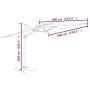 Sand white double roof hanging parasol 400x300 cm by vidaXL, Umbrellas - Ref: Foro24-319944, Price: 263,72 €, Discount: %