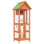 Birdhouse solid brown pine wood 60x58.5x160 cm by vidaXL, Feet and bird cages - Ref: Foro24-172255, Price: 150,32 €, Discount: %