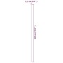 Garden plant stakes 30 units green steel 180 cm by vidaXL, Trellises and plant supports - Ref: Foro24-319371, Price: 66,17 €,...