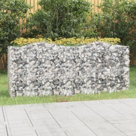 Galvanized iron arch shaped gabion flowerbed 200x50x100cm by vidaXL, Pots and planters - Ref: Foro24-153546, Price: 69,99 €, ...