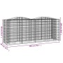 Galvanized iron arch shaped gabion flowerbed 200x50x100cm by vidaXL, Pots and planters - Ref: Foro24-153546, Price: 69,84 €, ...