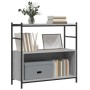 Iron and wood shelf, gray Sonoma engineering, 80x30x78.5 cm by vidaXL, Bookcases and shelves - Ref: Foro24-832796, Price: 43,...