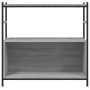 Estantería hierro y madera ingeniería gris Sonoma 80x30x78,5 cm de vidaXL, Librerías y estanterías - Ref: Foro24-832796, Prec...