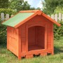 Dog house solid brown pine wood 65x65x61.5 cm by vidaXL, Dog kennels and fences - Ref: Foro24-172273, Price: 88,48 €, Discoun...