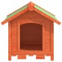 Dog house solid brown pine wood 65x65x61.5 cm by vidaXL, Dog kennels and fences - Ref: Foro24-172273, Price: 88,48 €, Discoun...