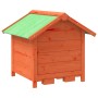 Dog house solid brown pine wood 65x65x61.5 cm by vidaXL, Dog kennels and fences - Ref: Foro24-172273, Price: 88,48 €, Discoun...