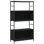 Estantería hierro y madera de ingeniería negro 80x30x145,5 cm de vidaXL, Librerías y estanterías - Ref: Foro24-832798, Precio...