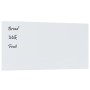 Magnetic white tempered glass wall board 100x50 cm by vidaXL, White boards - Ref: Foro24-347960, Price: 44,25 €, Discount: %