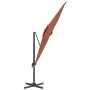 Hanging parasol with terracotta aluminum pole 400x300 cm by vidaXL, Umbrellas - Ref: Foro24-319926, Price: 246,05 €, Discount: %