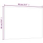 Wandmagnetwand aus schwarzem gehärtetem Glas 80x60 cm von vidaXL, Whiteboards - Ref: Foro24-347945, Preis: 37,74 €, Rabatt: %