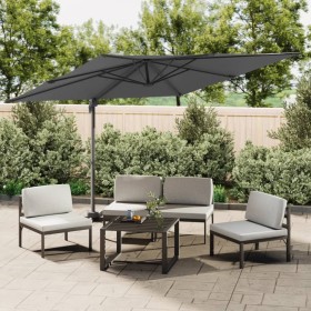 Hanging umbrella with anthracite gray aluminum pole 400x300 cm by vidaXL, Umbrellas - Ref: Foro24-319916, Price: 224,99 €, Di...