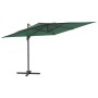 Cantilever parasol with green aluminum pole 300x300 cm by vidaXL, Umbrellas - Ref: Foro24-319913, Price: 243,21 €, Discount: %