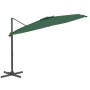 Cantilever parasol with green aluminum pole 300x300 cm by vidaXL, Umbrellas - Ref: Foro24-319913, Price: 243,21 €, Discount: %