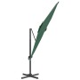 Cantilever parasol with green aluminum pole 300x300 cm by vidaXL, Umbrellas - Ref: Foro24-319913, Price: 243,21 €, Discount: %