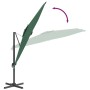 Cantilever parasol with green aluminum pole 300x300 cm by vidaXL, Umbrellas - Ref: Foro24-319913, Price: 243,21 €, Discount: %