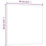 Pizarra magnética de pared vidrio templado blanco 60x60 cm de vidaXL, Pizarras blancas - Ref: Foro24-347963, Precio: 37,21 €,...